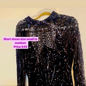 Windsor dress , small to medium size black short dress